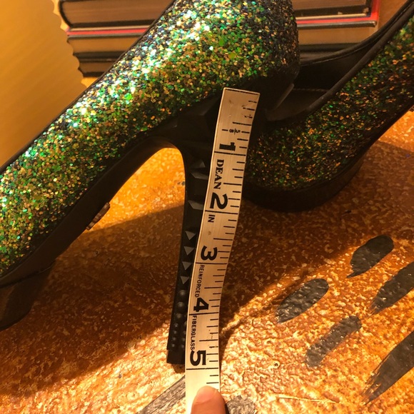 🛍Rachael Roy Green glitter platform heels - Picture 3 of 7